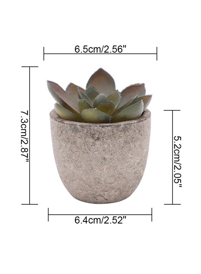 HAWAWA 5 PCS Small Artificial Succulent Plants Potted Assorted Faux Succulents Fake Cactus Cacti Plants Mini Succulent Plants for Window Sills, Bathrooms, Office Home - Image 4